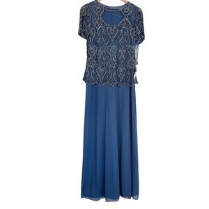 Pisarro Nights coastal blue beaded embellished